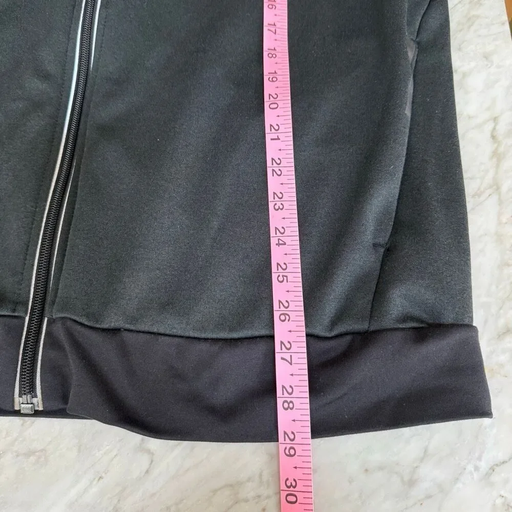Adidas men’s charcoal grey full zip hooded sweatshirt size XL